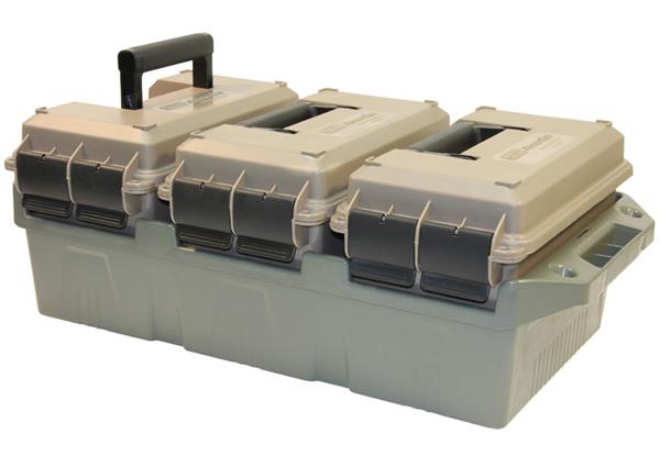 MTM Case-Gard 3-Can Ammo Crate 50 Cal. Dark Earth & Army Green Crate