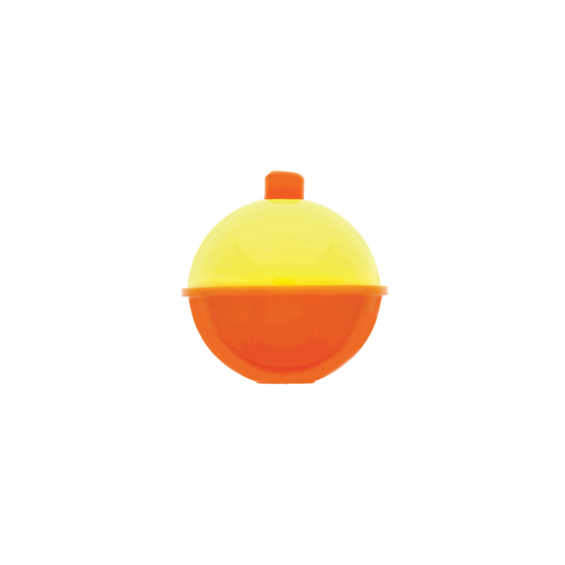 Eagle Claw Snap-On Round Float, Orange/Yellow 1-1/4"
