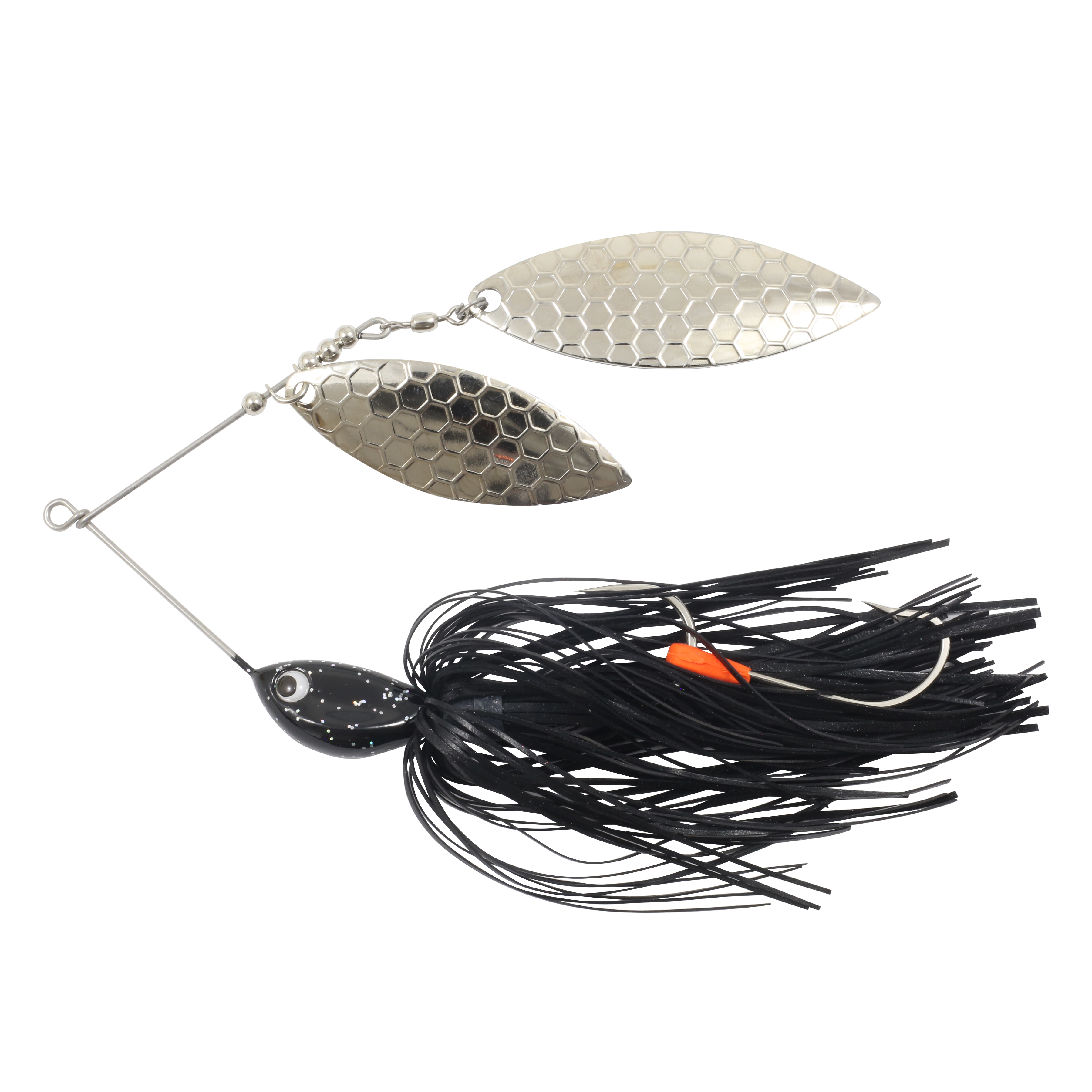 Northland Reed-Runner Magnum Spinnerbait, 6", 1 oz, #6/0 Hk, 1/Pk, Silver Black