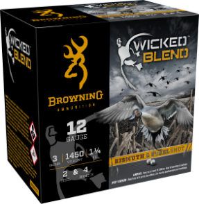 Browning Shotshells 12 Ga 3" #2 & 4 1-1/4 oz 1450 FPS