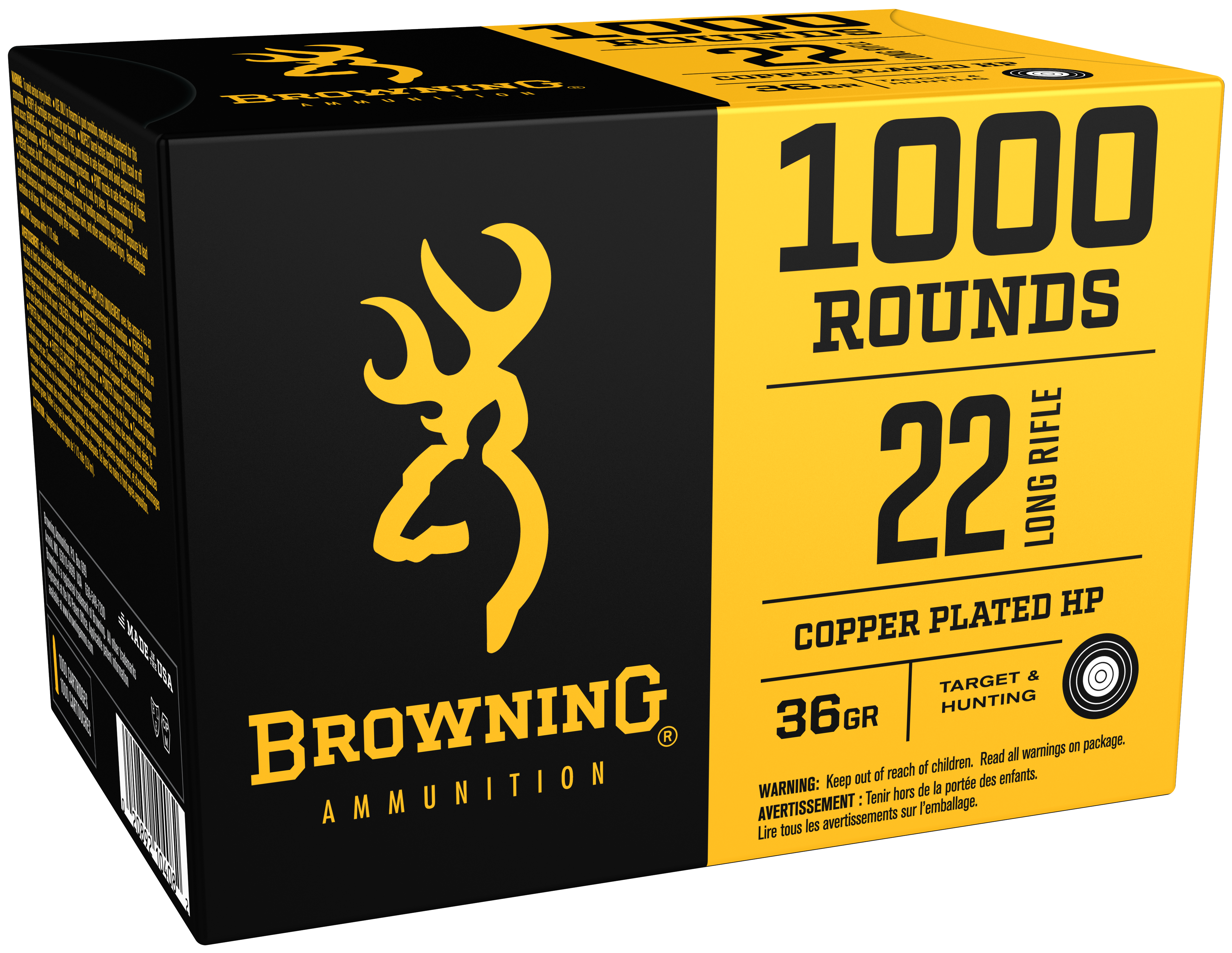 Browning Ammo 22 LR 36 Gr - 1000 Rounds