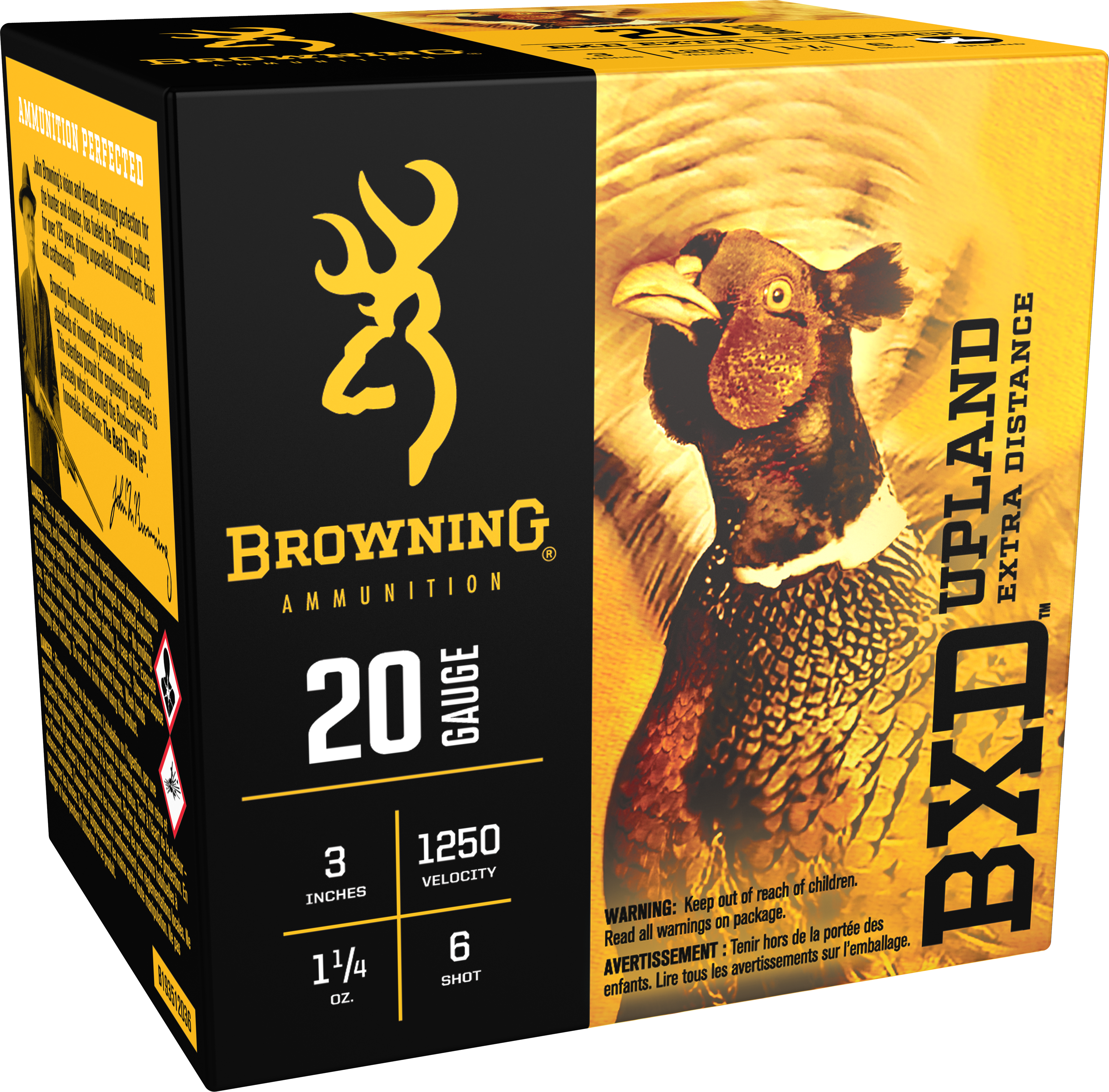 Browning Shotshells 20 Ga 3" 1-1/4 oz 6 BXD