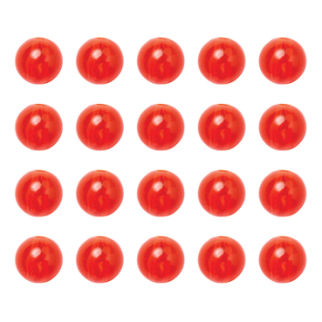 Eagle Claw Red Plastic Beads 8 mm