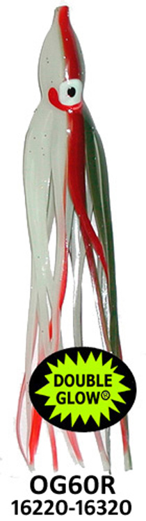 Yamashita Squid 4.5" Rigged-40 lb Test, OG60R-Glow Army Truck