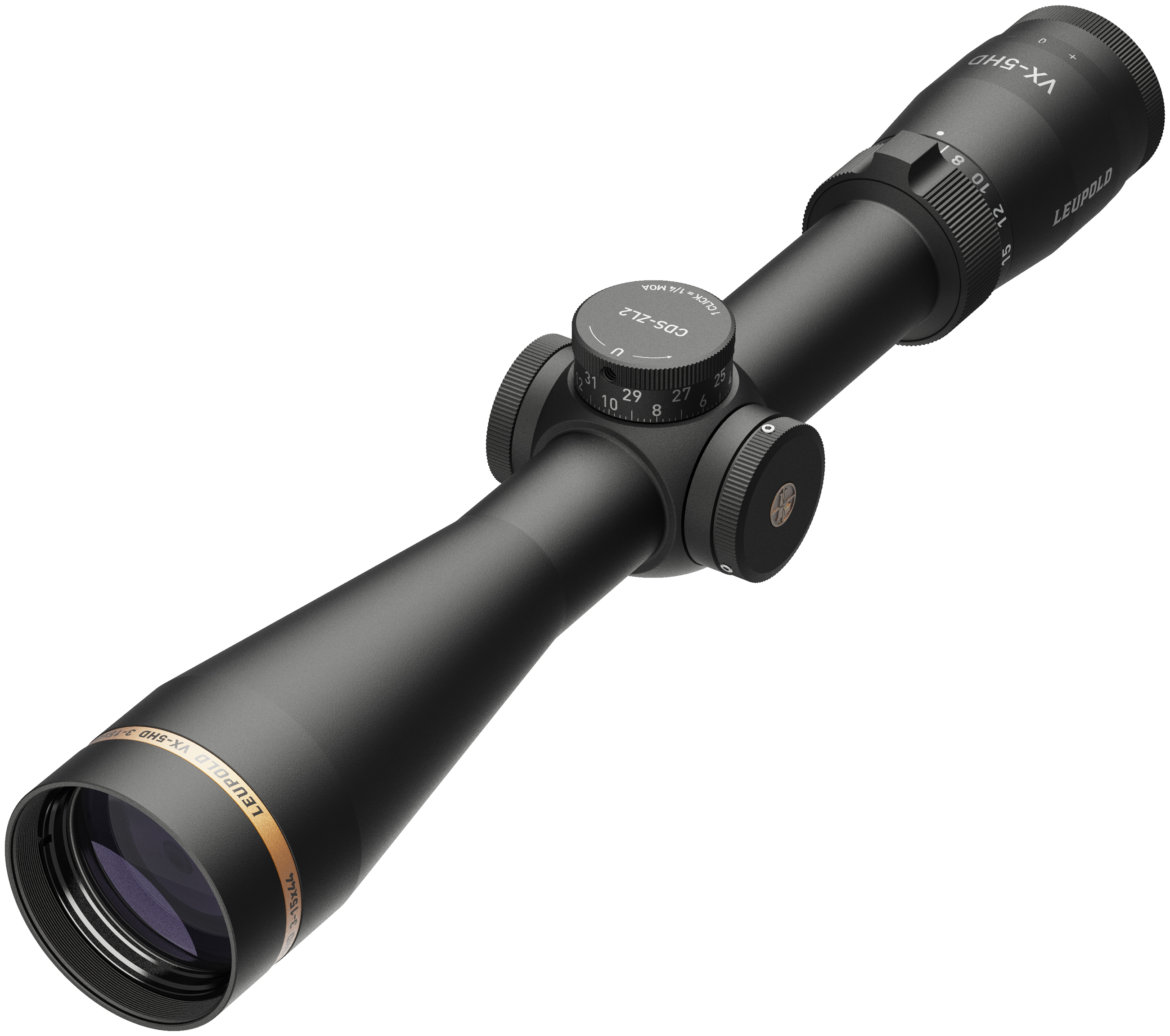 Leupold VX-5HD 3-15x44 (30mm) CDS-ZL2 Side Focus Wind-Plex Riflescope