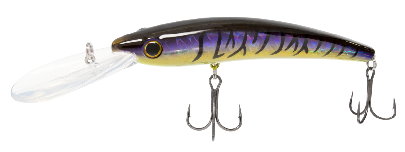 Bill Lewis Precise Walleye Crank, 4.75", 5/8oz, Purple Tiger