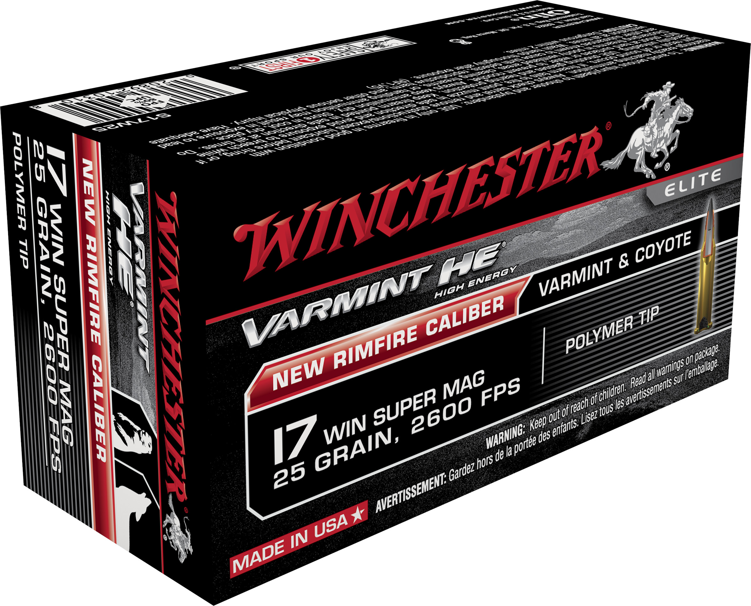 Winchester Bullets 17 WSM Varmint HV 25 Gr