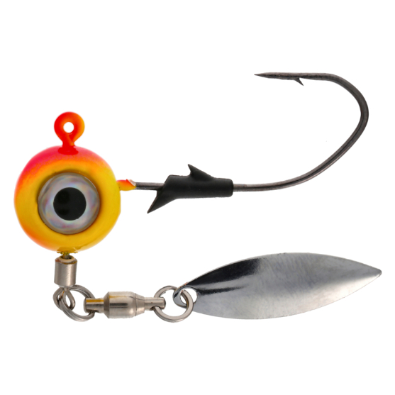 Lazer Sharp Pro-V Eagle Eye Underspin Jig-1/4oz, Pink Bubble Gum