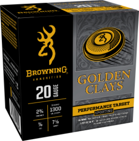 Browning Shotshells 20 Ga 2-3/4" #7.5 Golden Clays 7/8 oz