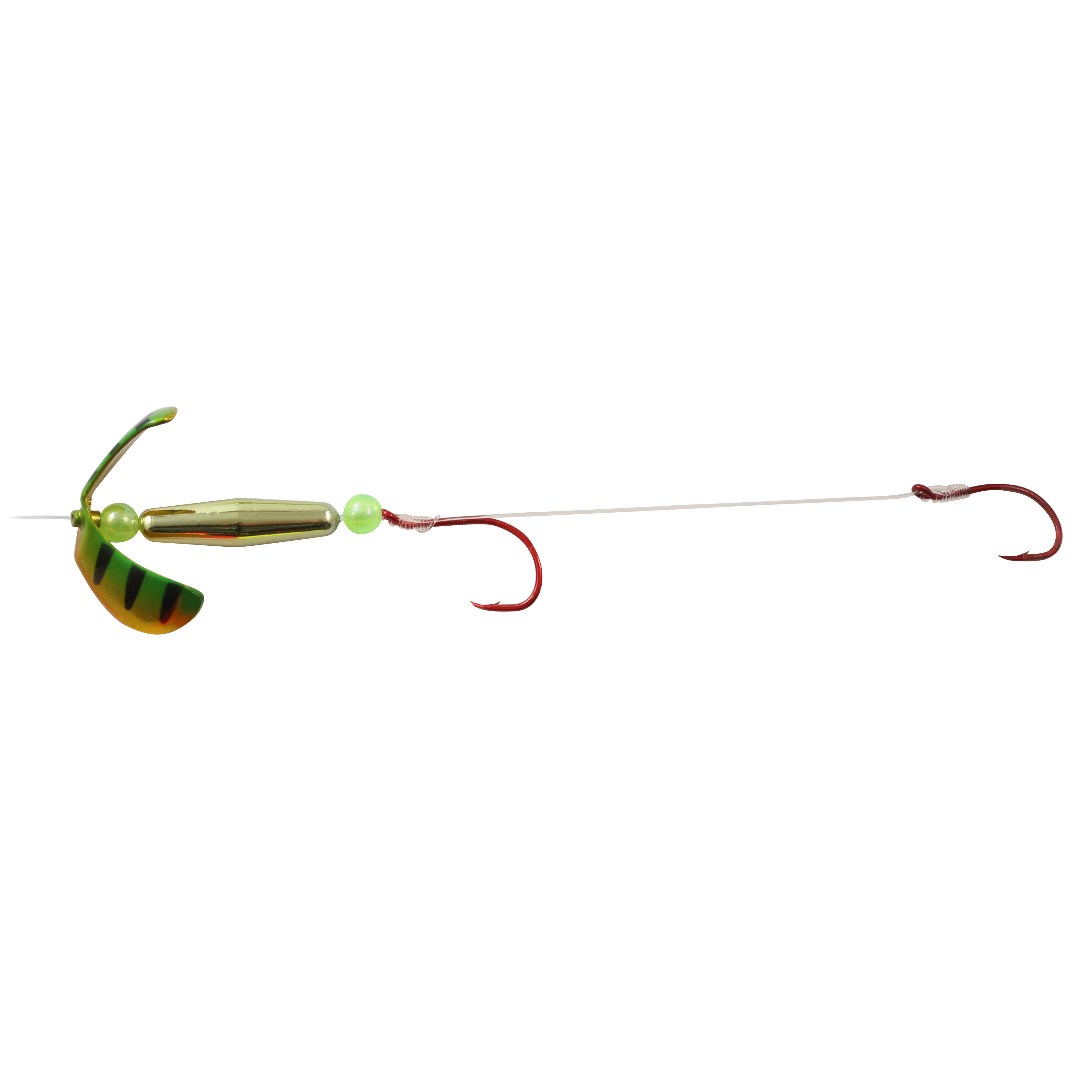 Northland Butterfly Blade Float'N Harness Sz #2, 60" Snell, #2-4 Hk, 1/Pk, Golden Perch