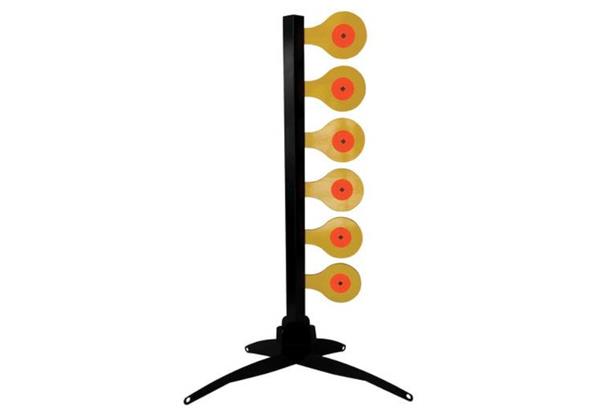 Birchwood Casey World Of Targets Handgun Dueling Tree Target with 6 - 6" AR500 Steel Paddles