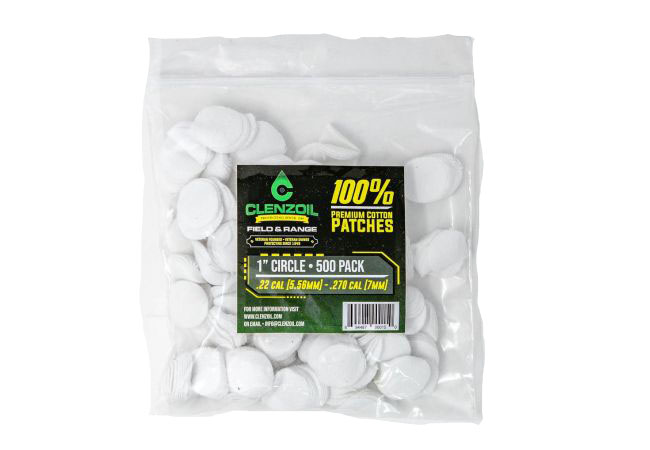 Clenzoil F&R Cotton Patches - 1" Circle - 500 Count