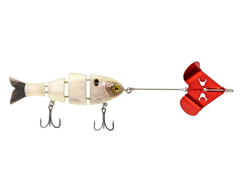 Bucca Brand Buzzing Baby Bull Shad 3.75", 1/2oz, Bone