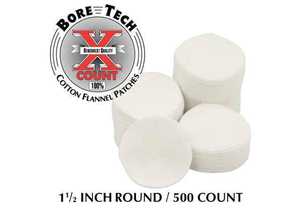 Bore Tech Patch 11/2" Round -500/Bag