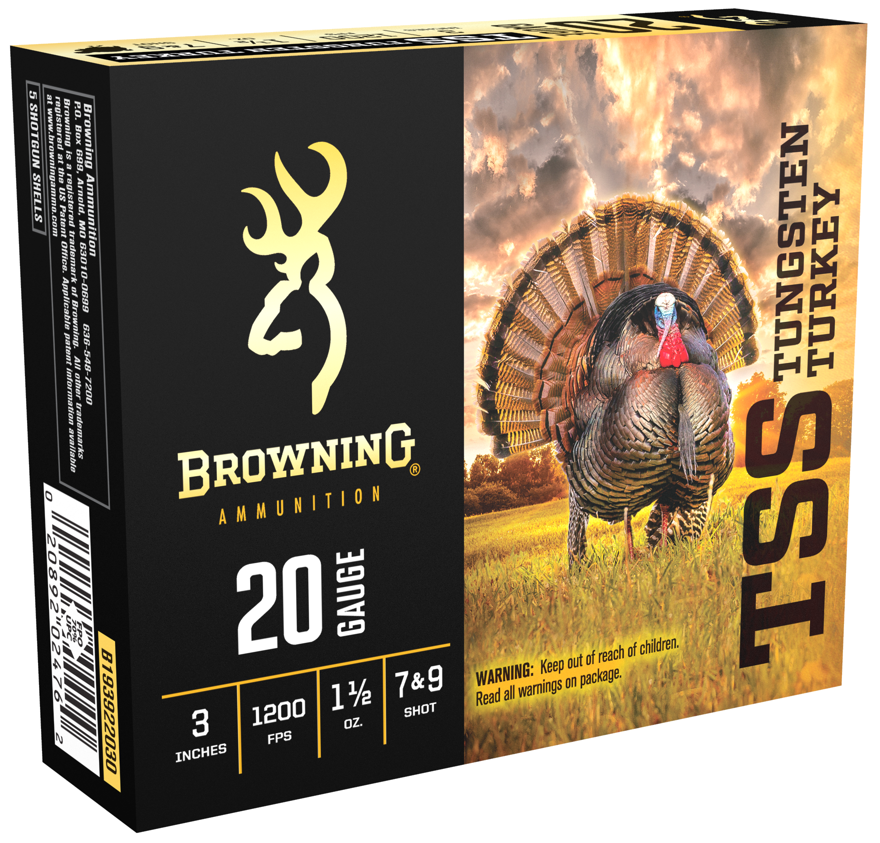 Browning Shotshells 20 Ga 3" #7 & #9 TSS 1-1/2 oz