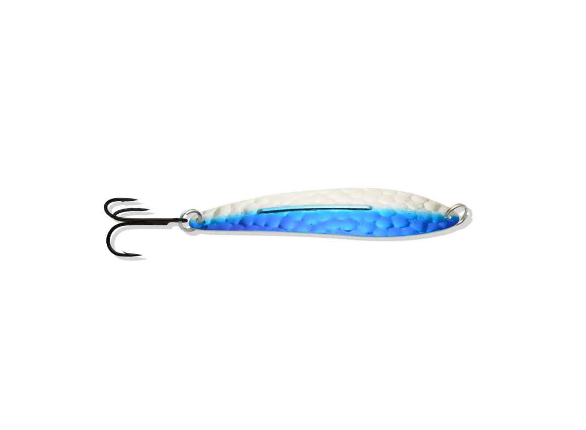 Williams Small Whitefish Spoon 4 1/4" 3/4 oz-Electric Blue/Silver Hncb