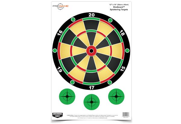 Birchwood Casey Pregame 12" x 18" Shotboard Target