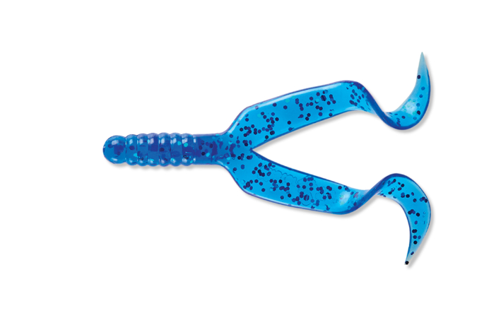 Mister Twister 4" Double Tail 10/Pk-Blue Sapphire