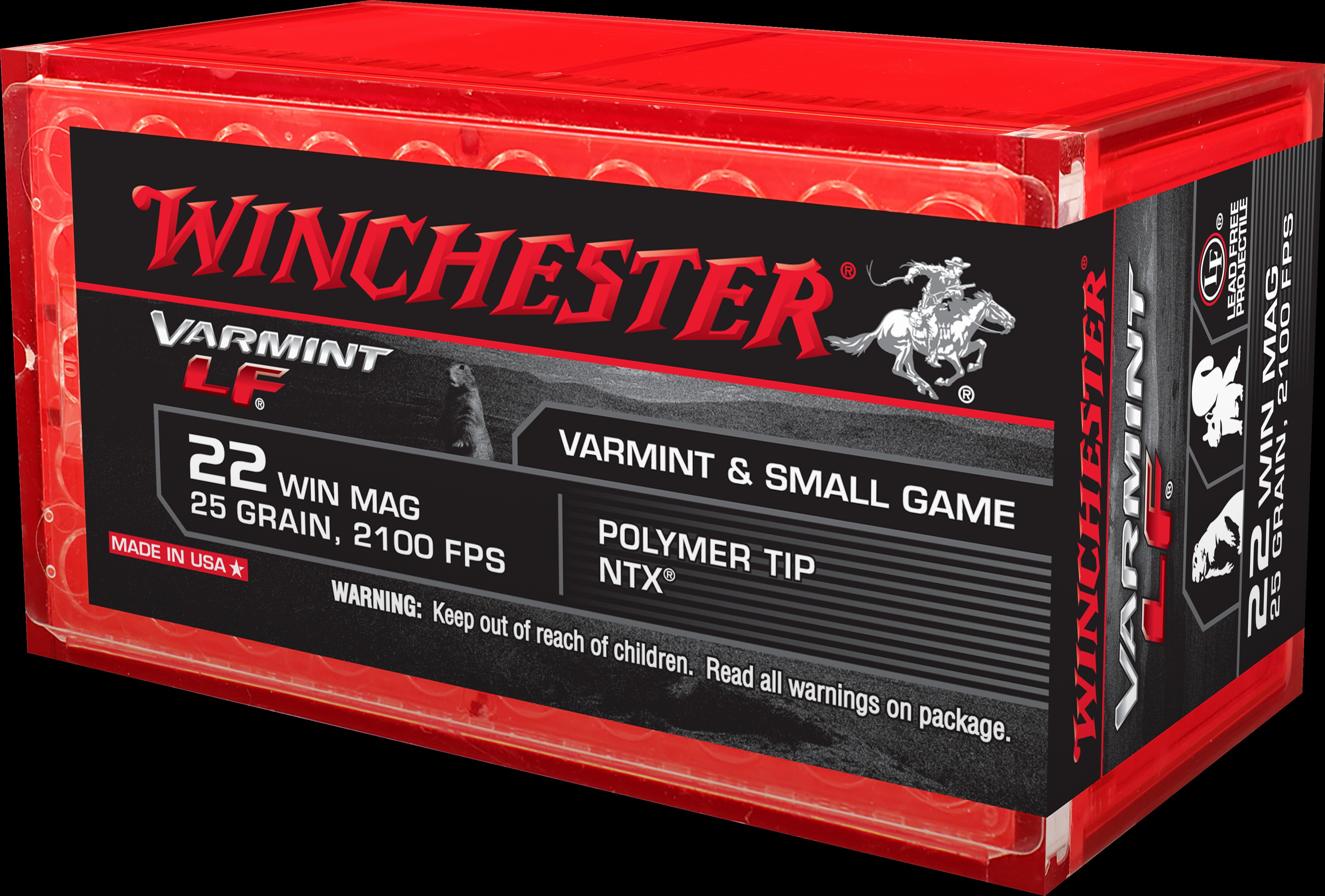 Winchester Bullets 22 WMR Varmint Lead Free Polymer NTX 25 Gr