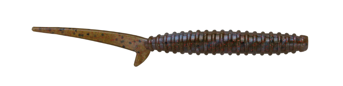 Big Bite Baits 4" Scentsation Thresher Worm, Vegas Flash