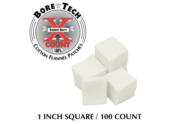 Bore Tech Patch 1" Square -100/Bag