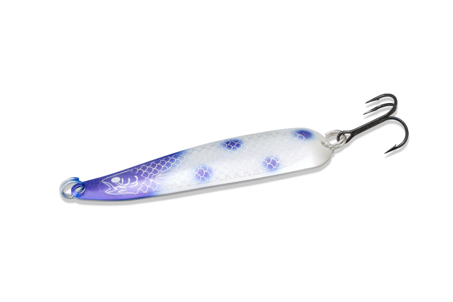 Williams Quick Silver Spoon 4'' 3/5 oz-Pearl Blue Dots