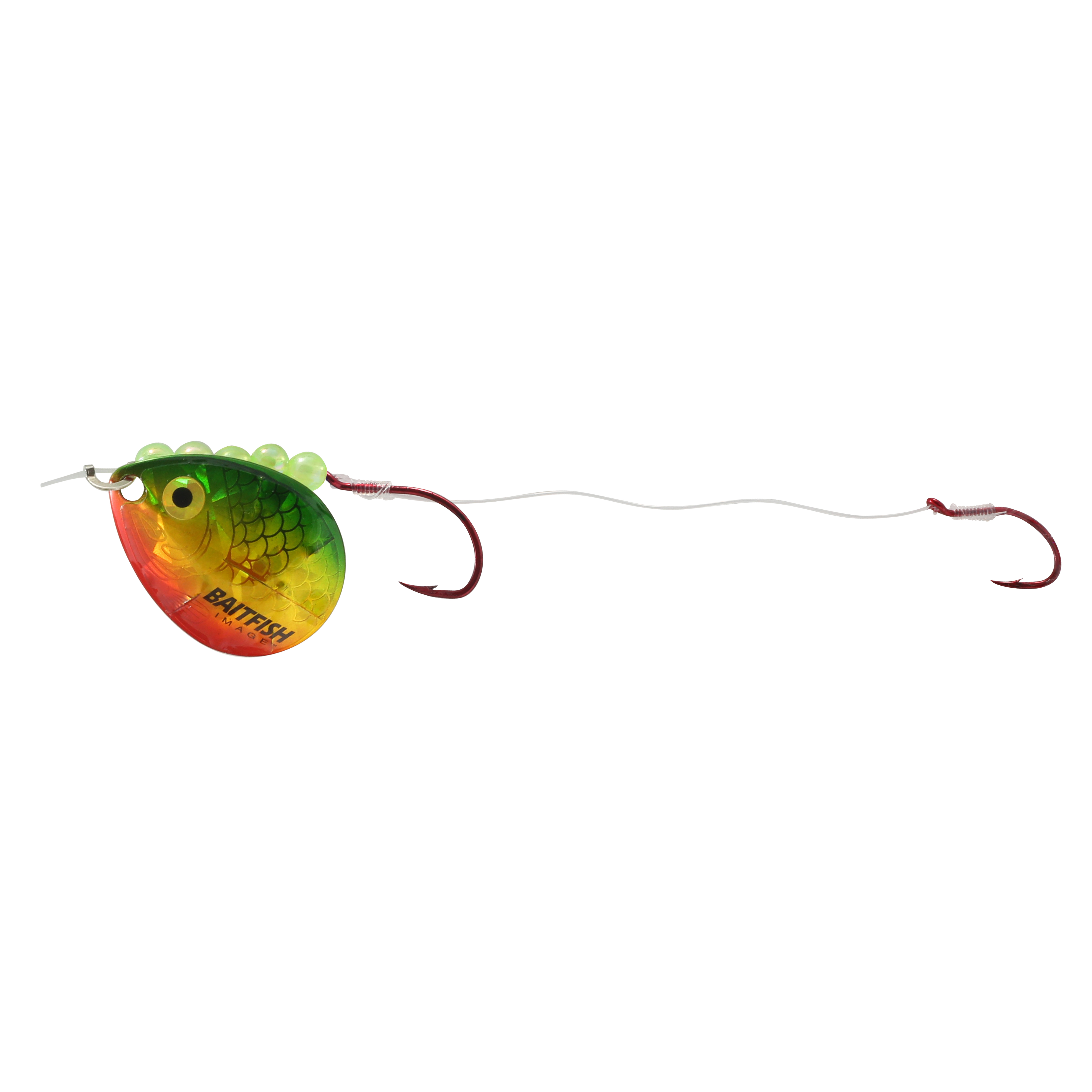 Northland Baitfish Spinner Harness, 60" Snell, #2-4 Hk, 1/Pk, Gold Perch