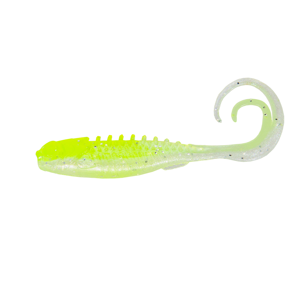 Northland Pan-Candy Grub, 1.75", 5/Pk, Chartreuse Shad