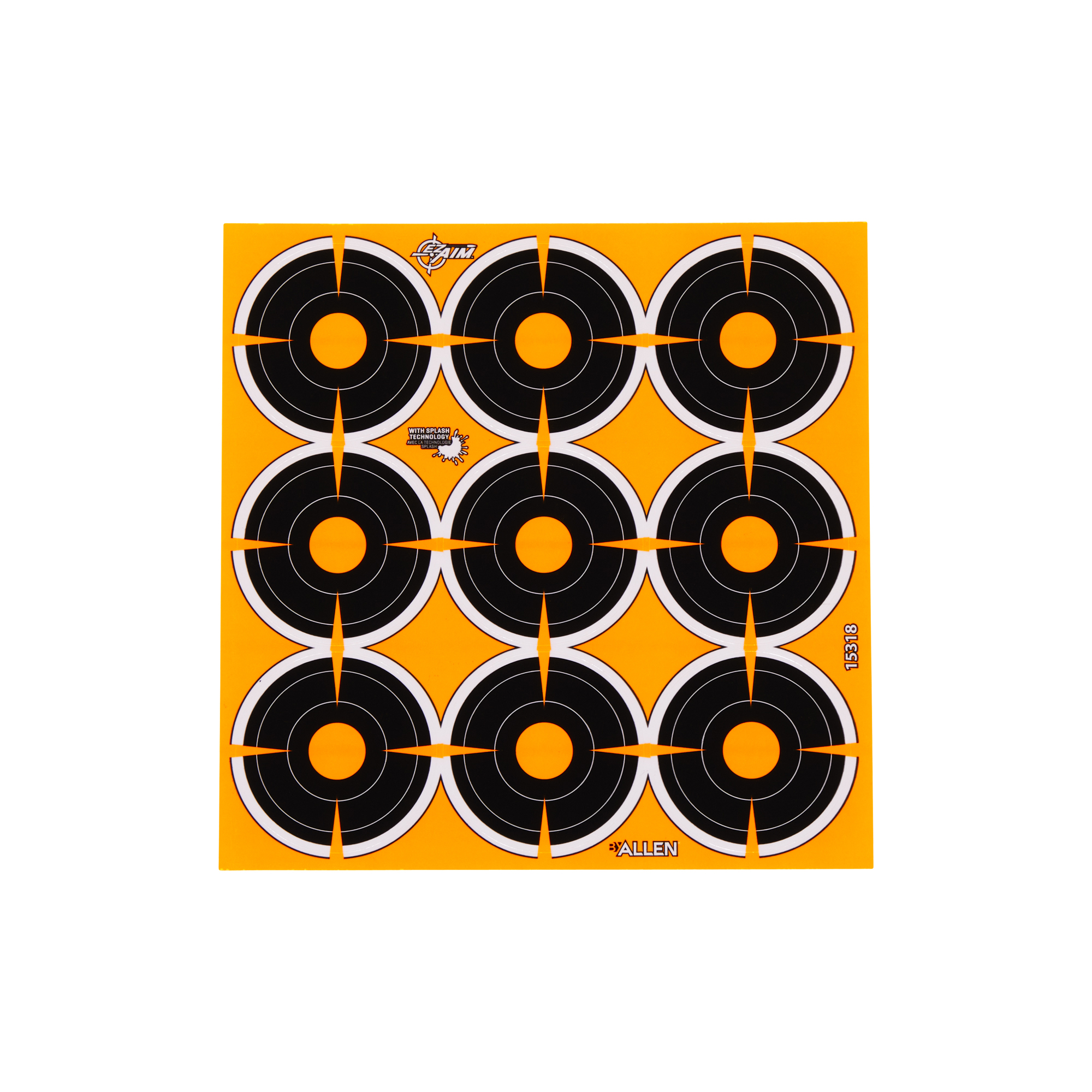 Allen EZ-Aim 2" Adhesive Splash Bull's-Eye Target