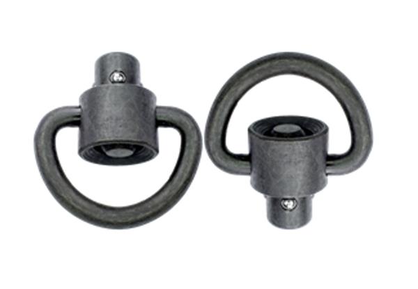 GrovTec Heavy Duty Push Button Swivel Set - "D" Loop Recessed Plunger