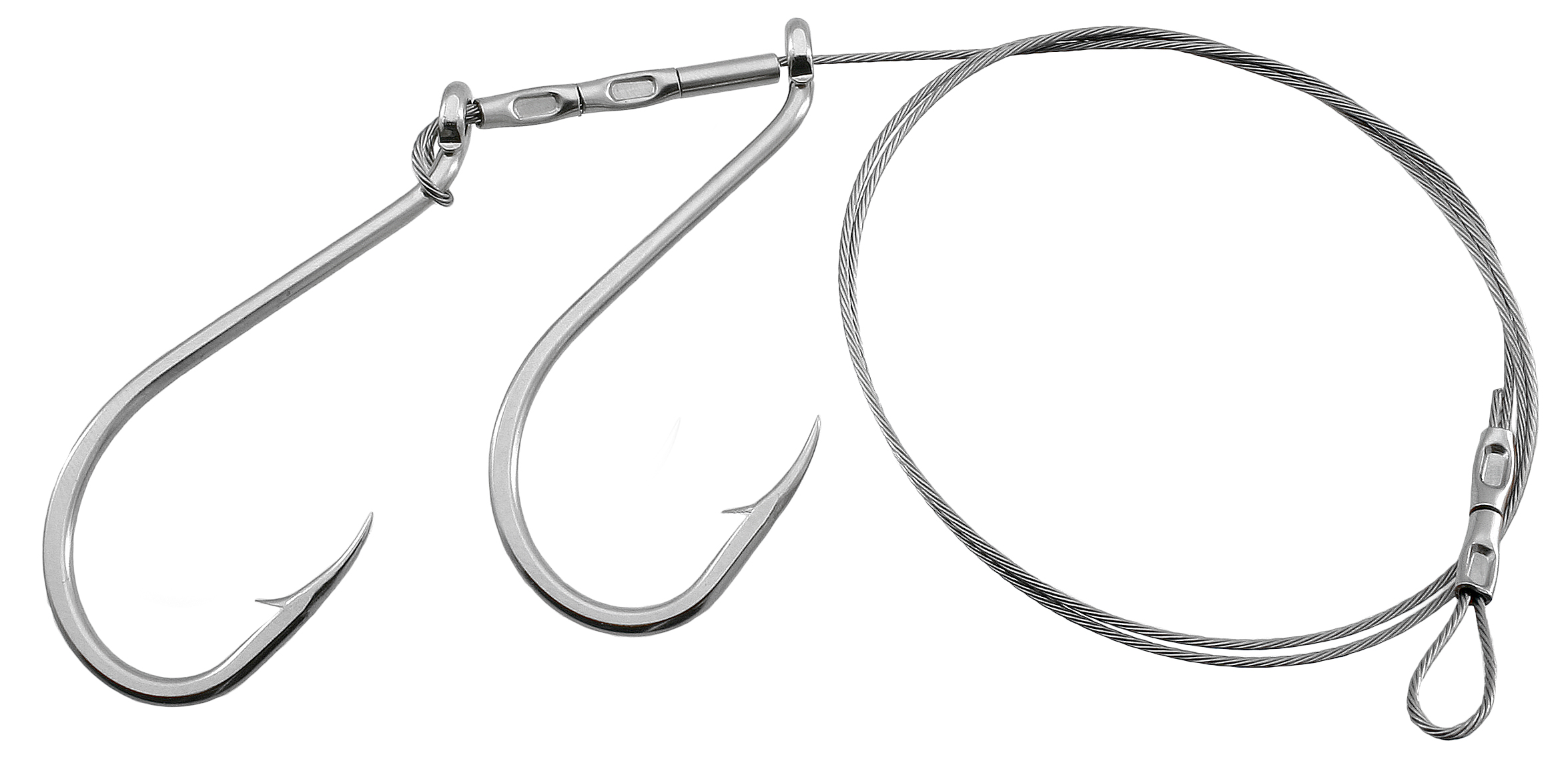 Gibbs Halibut Rig Wire/Looped End, 9/0 Single Hk, 9/0 Single Hk