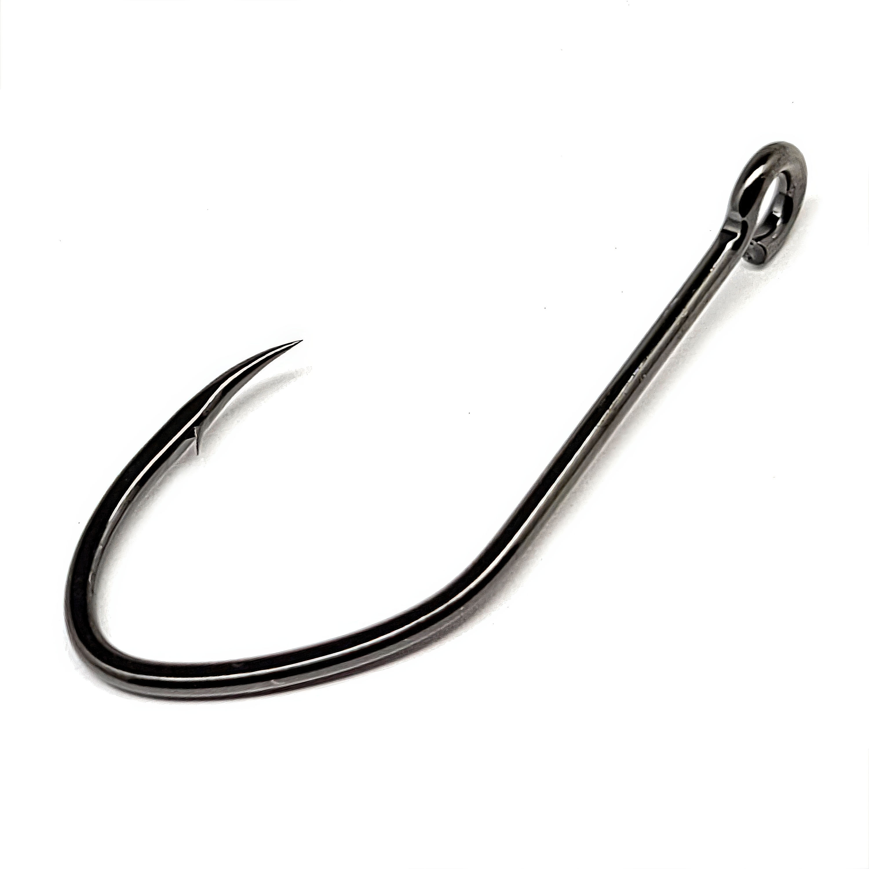 Gamakatsu Big River Bait Open Eye Hook, #6/0, NS Black