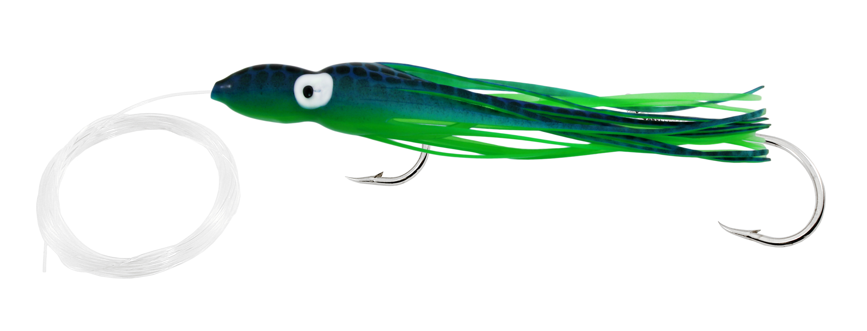 Delta Rigged Squid Hoochy, 4 1/2", Grave Digger