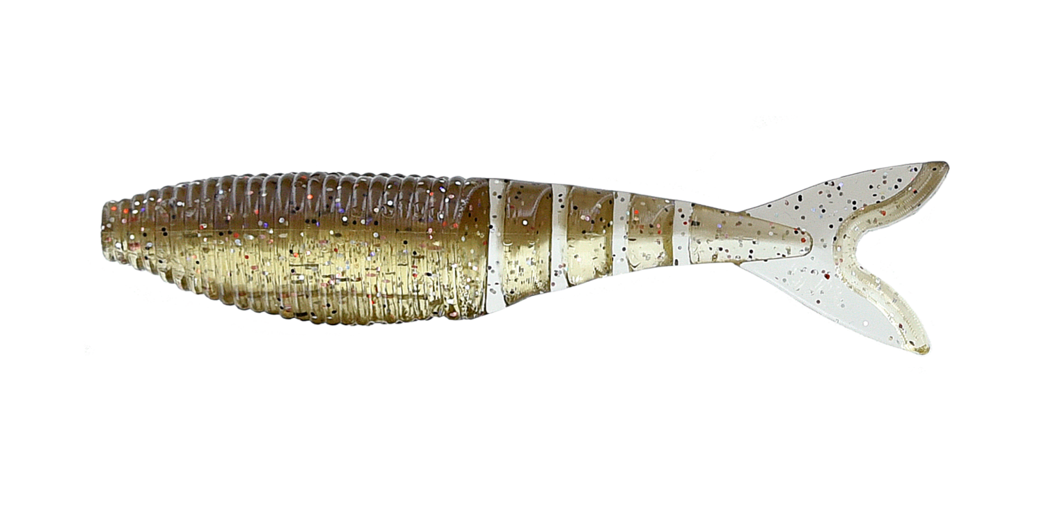 Yamamoto 4" Zako Swimbait, 6Pk, Rainbow/Shad