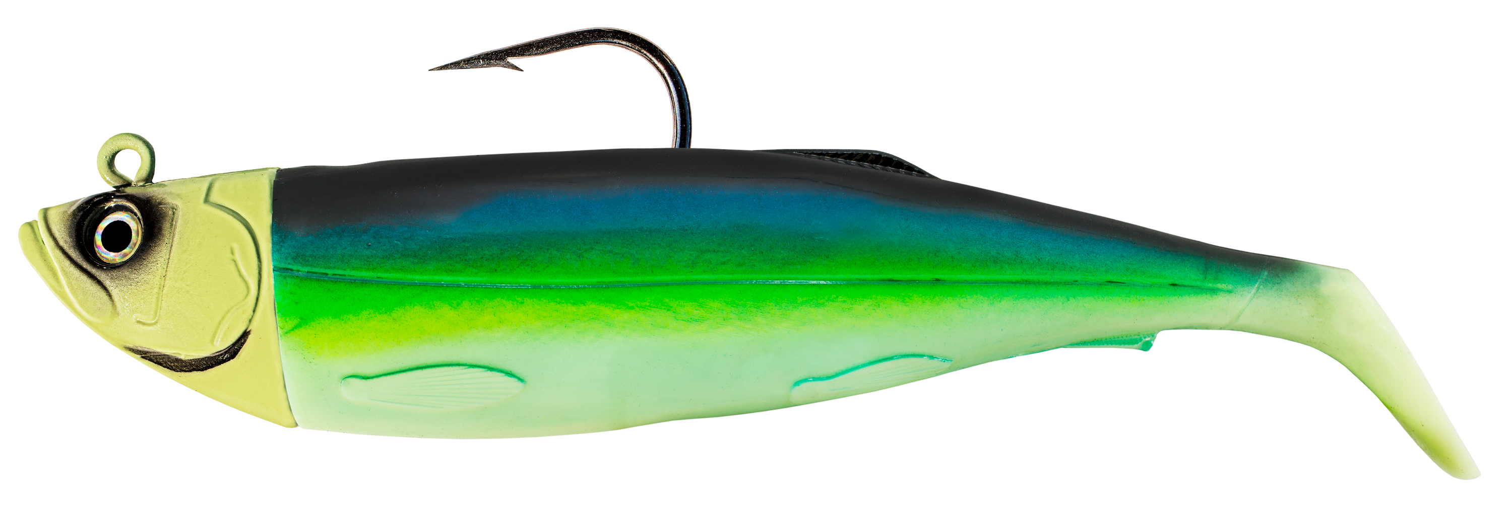 Delta Power Paddle Swimbait Jig, 16 oz, with 1 Replacement Tail, Herring Aid