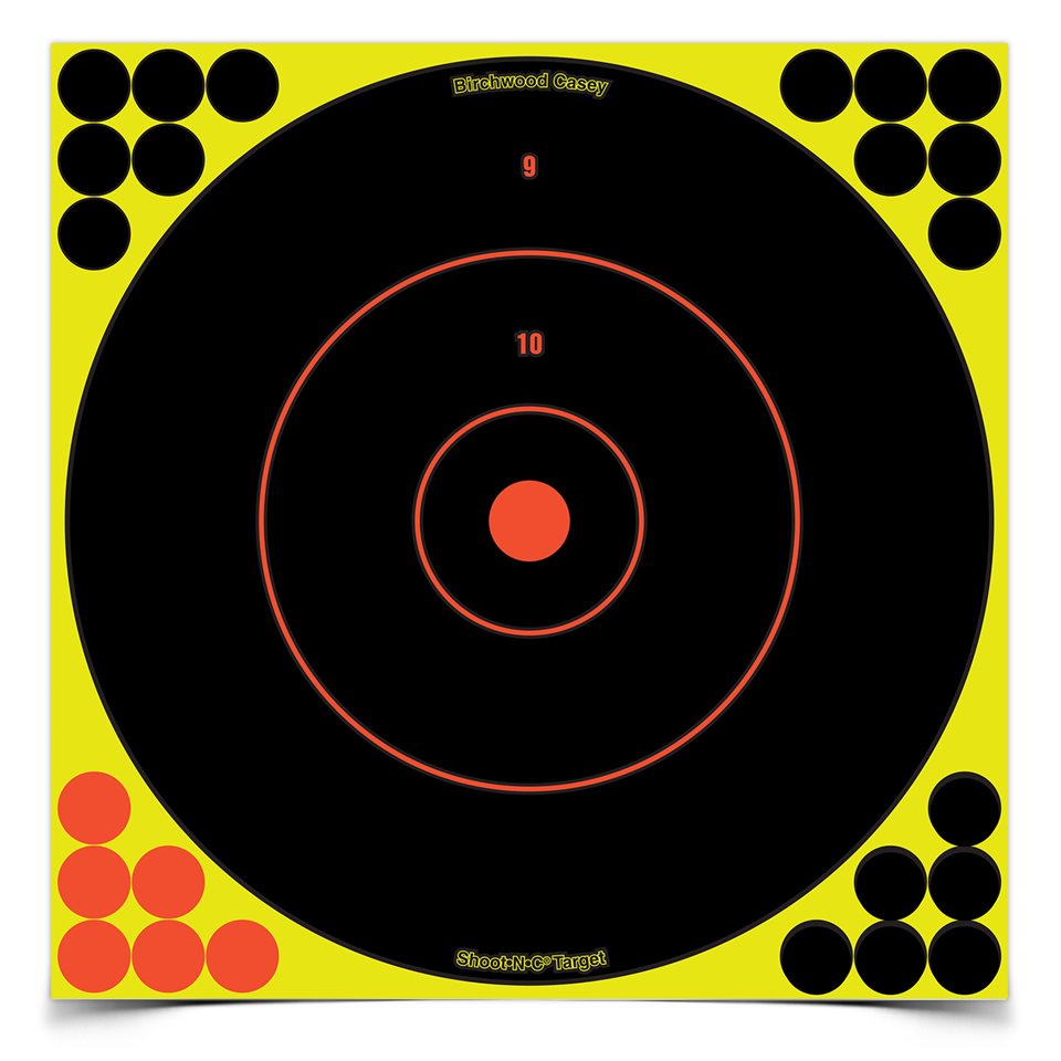 Birchwood Casey Shoot•N•C® 12" Bull's-Eye Target - 50 Targets