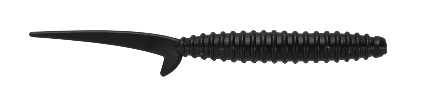 Big Bite Baits 4" Scentsation Thresher Worm, Black