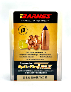 Barnes Bullet 50 Cal TMZ BT 250 Gr - 15 Rounds