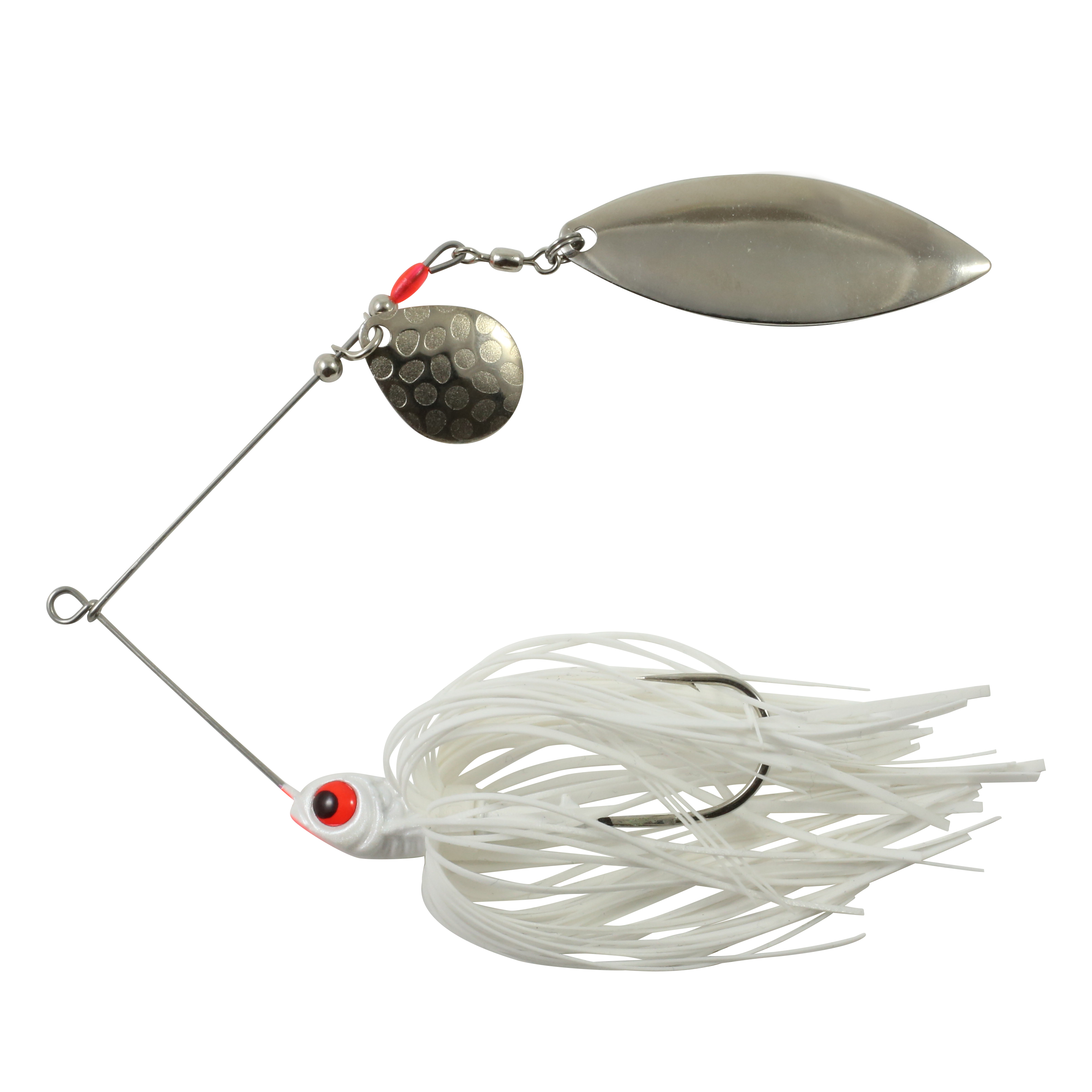 Northland Reed-Runner Tandem Spin, 4", 3/8 oz, #4/0 Hk, 1/Pk, White Shad