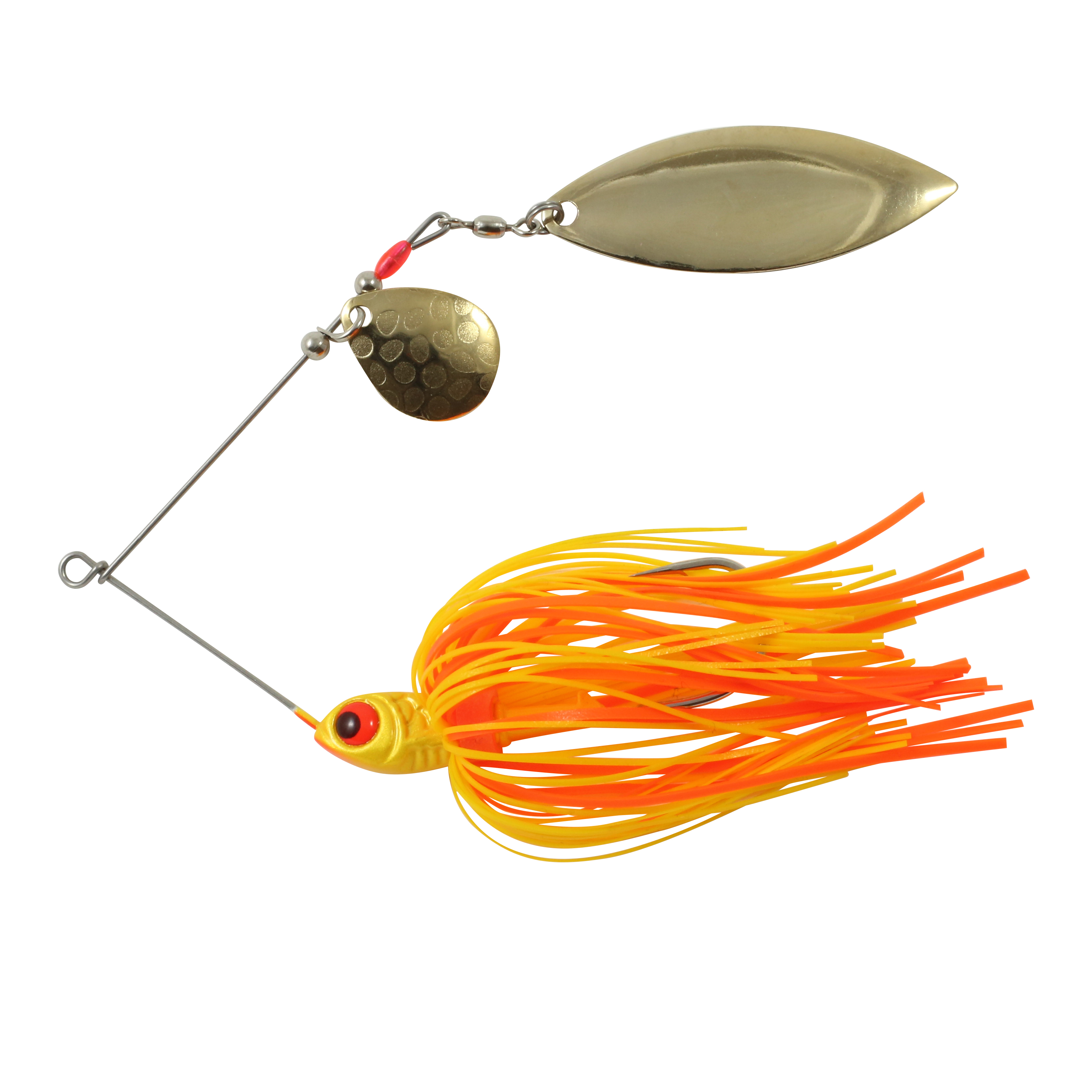 Northland Reed-Runner Tandem Spin, 4", 3/8 oz, #4/0 Hk, 1/Pk, Pumpkin