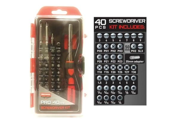 Birchwood Casey Pro Screwdriver Set - 40 Piece Kit