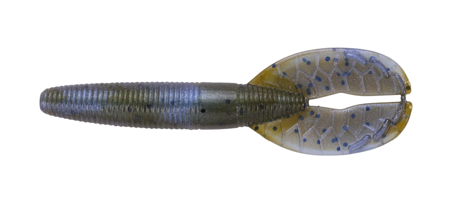 Yamamoto 3.5" Shinobi Grub, 8Pk, Blue Craw