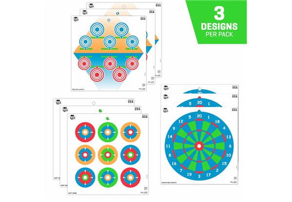 Allen EZ-Aim Fun Paper 12" x 12" Plinking The Day Away Target Assortment