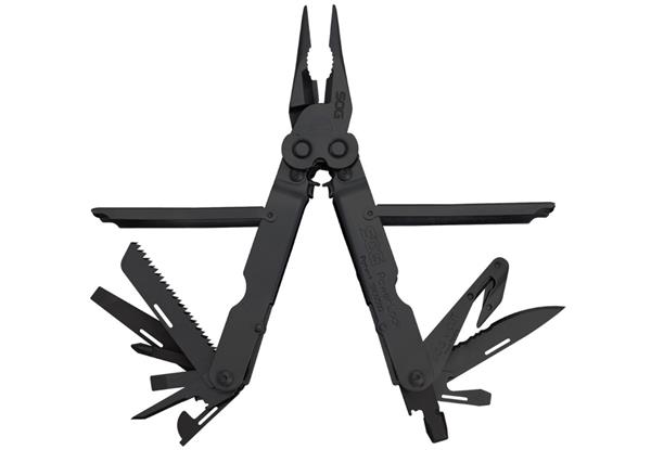 SOG PowerLock with V-Cutter & Nylon Sheath Multi-Tool - Black Oxide
