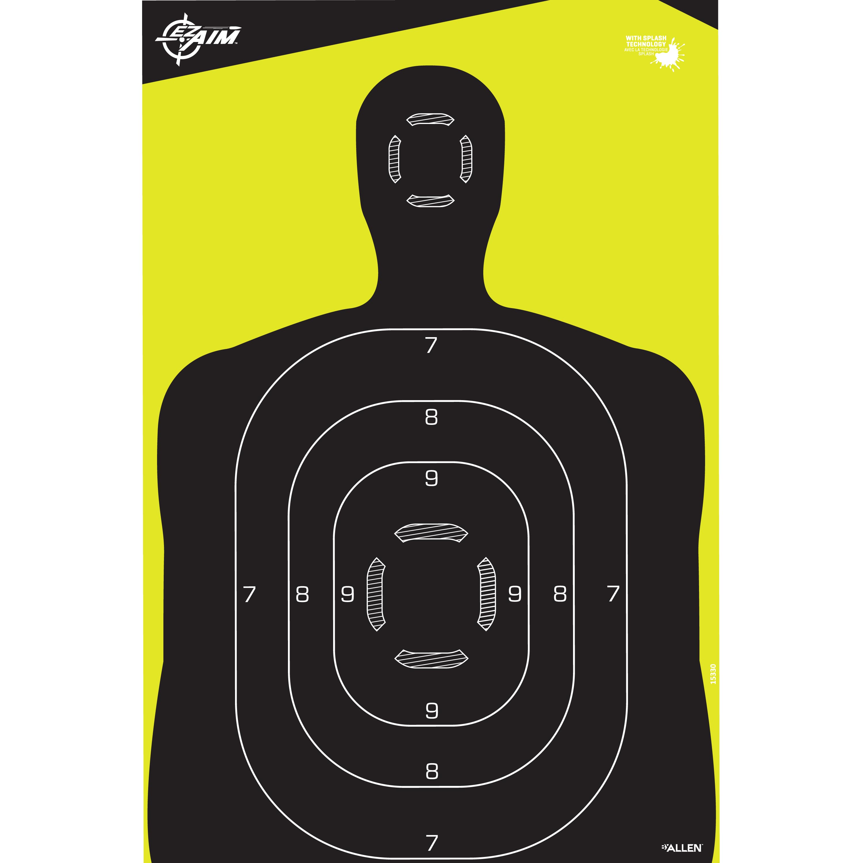 Allen EZ-Aim Non-Adhesive Splash Silhouette Target