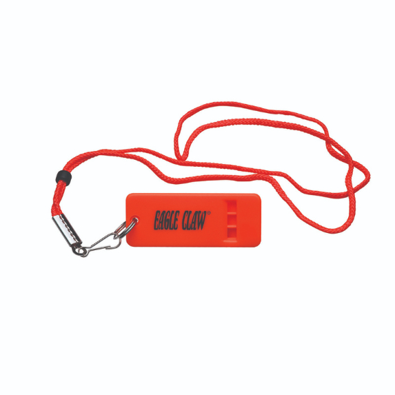 Eagle Claw Flat Fluorescent Orange Boat Whistle