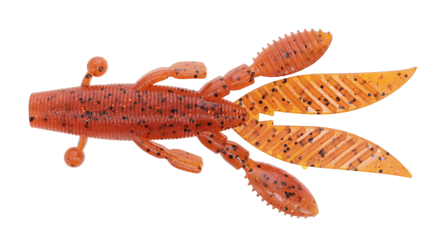 Yamamoto 4.5" Flappin' Hog, 5Pk, Fire Craw