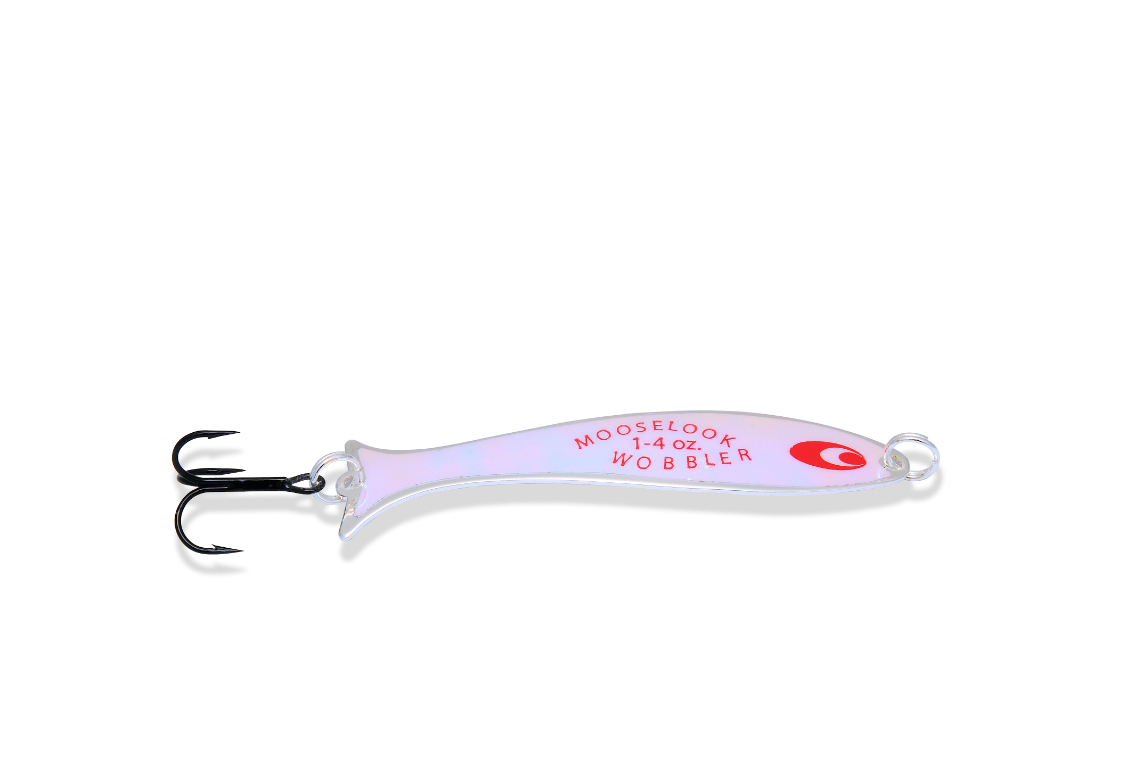 Mooselook Medium Wobbler Spoon 3 1/8" 1/4 oz-Rainboww Smelt