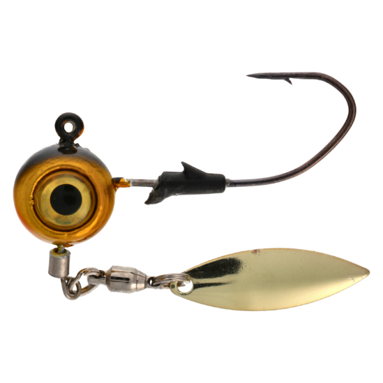 Lazer Sharp Pro-V Eagle Eye Underspin Jig-1/4oz, Shiner