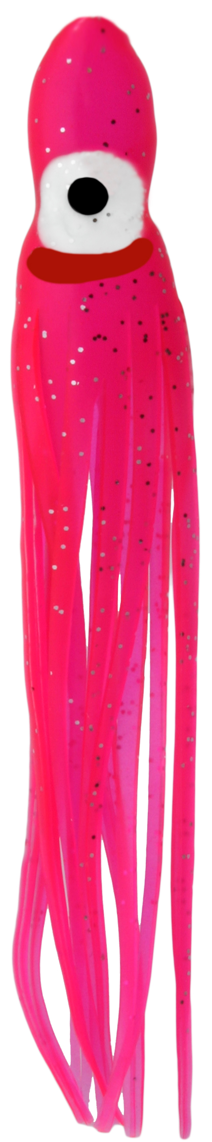 Delta Mini Squid 2.5", 10/Pk, Hot Pink